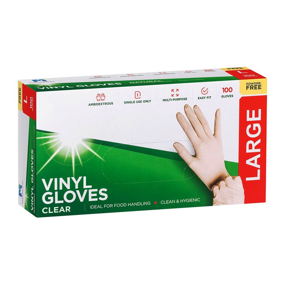 Large Clear Powder Free Vinyl Glove