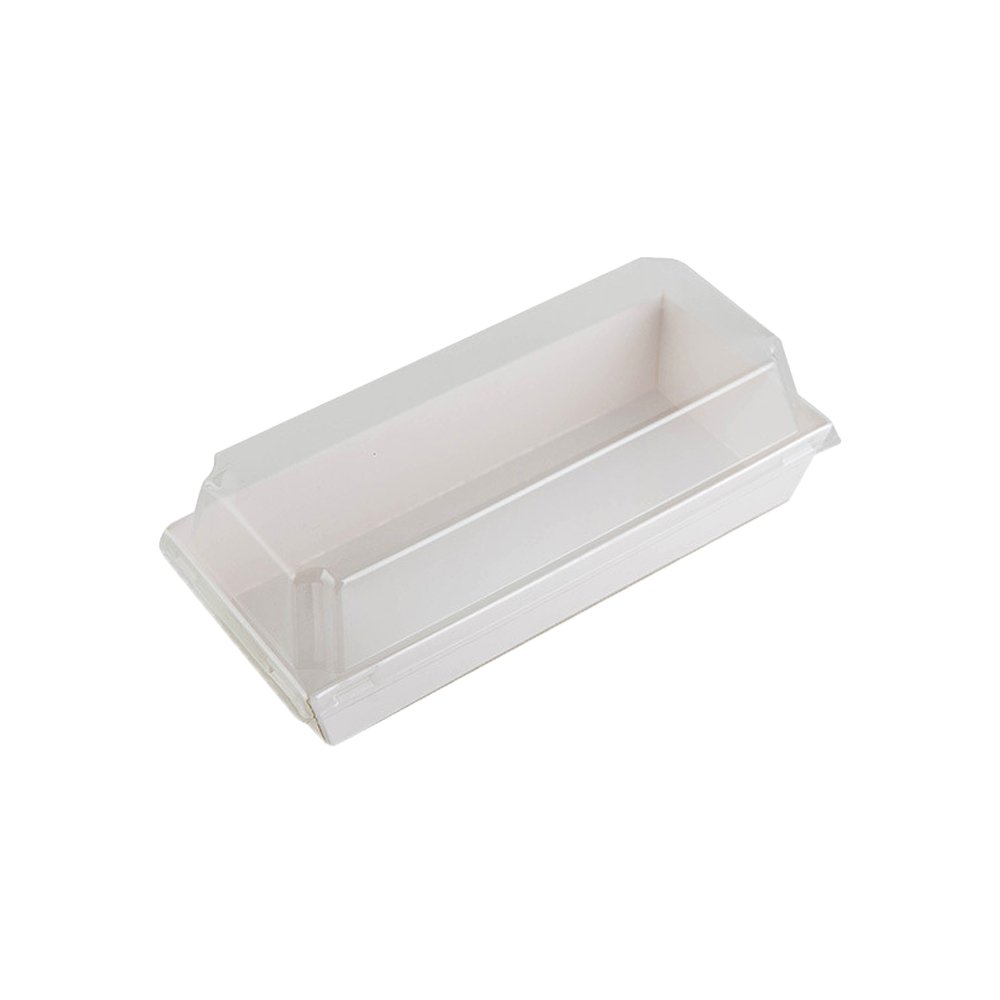 Large Rectangular White Paper Tray With Lid - TEM IMPORTS™