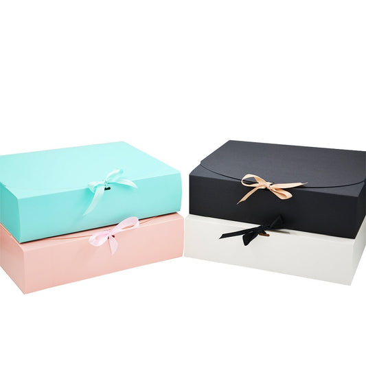 Large Sleek Paper Box With Ribbon - TEM IMPORTS™