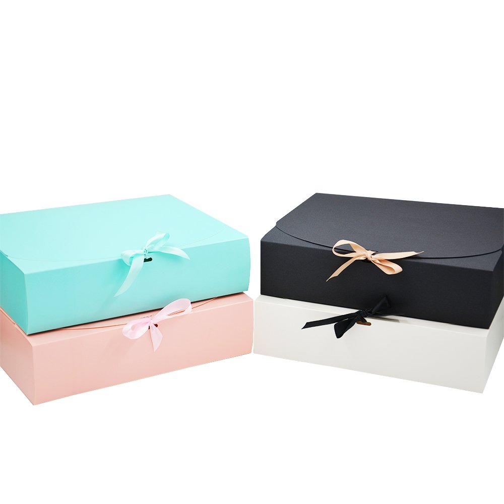Large Sleek Paper Box With Ribbon - TEM IMPORTS™