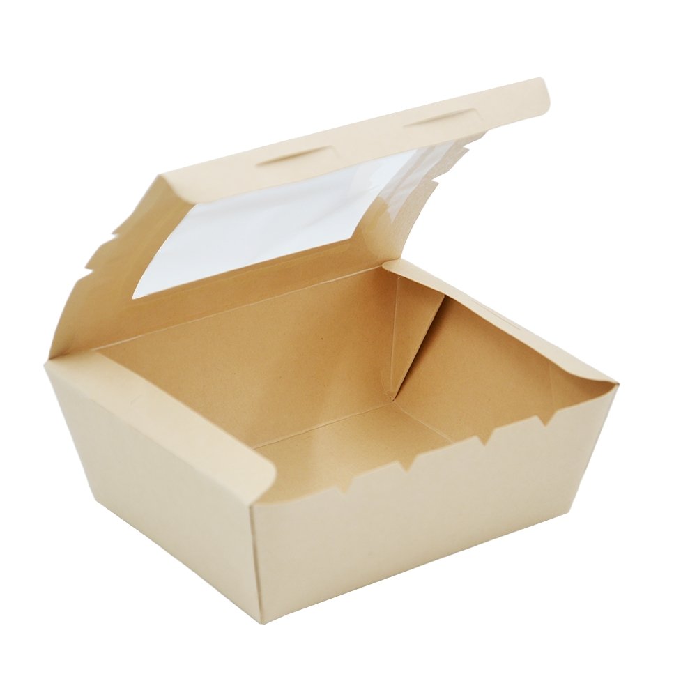 Medium Bamboo Lunch Box With PLA Window - TEM IMPORTS™