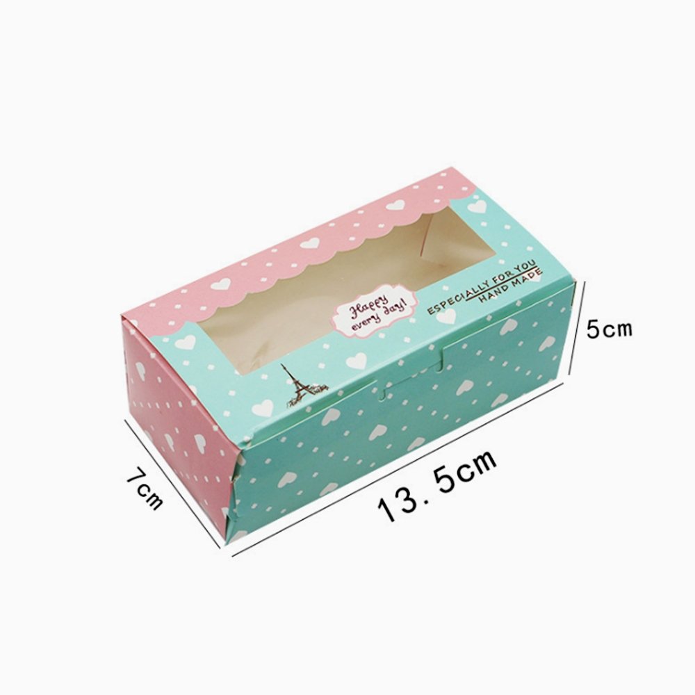 Mini Rectangular Patisserie Paper Box Window - Paris Theme - TEM IMPORTS™
