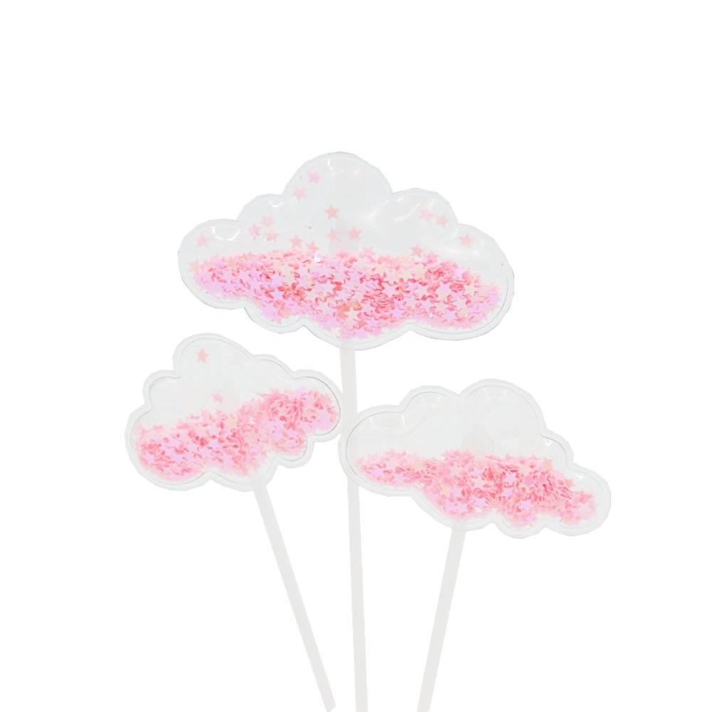 Pink Pillow Cloud Cake Topper Set - TEM IMPORTS™