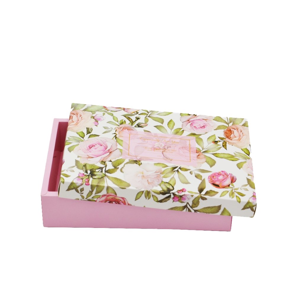 Pink Roses Pattern Rectangle Paper Box - TEM IMPORTS™