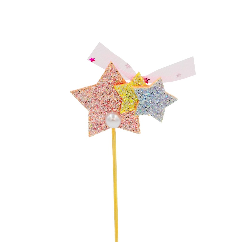 Pink Three Stars With Lace Cake Topper - TEM IMPORTS™