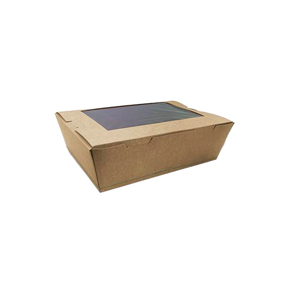 PLA Coated Large Lunch Box With PLA Window - TEM IMPORTS™