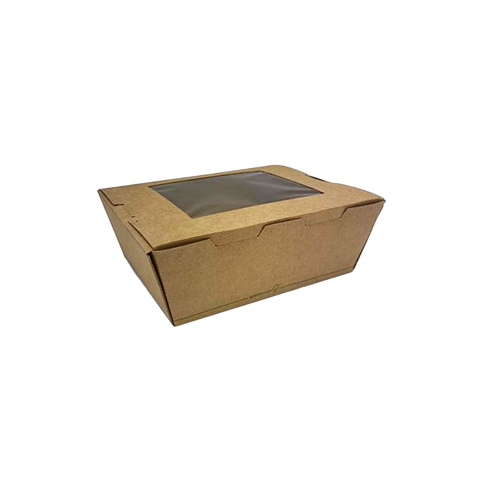PLA Coated Medium Lunch Box With PLA Window - TEM IMPORTS™