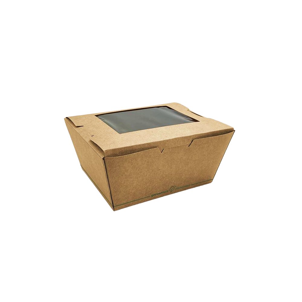 PLA Coated Small Lunch Box With PLA Window - TEM IMPORTS™