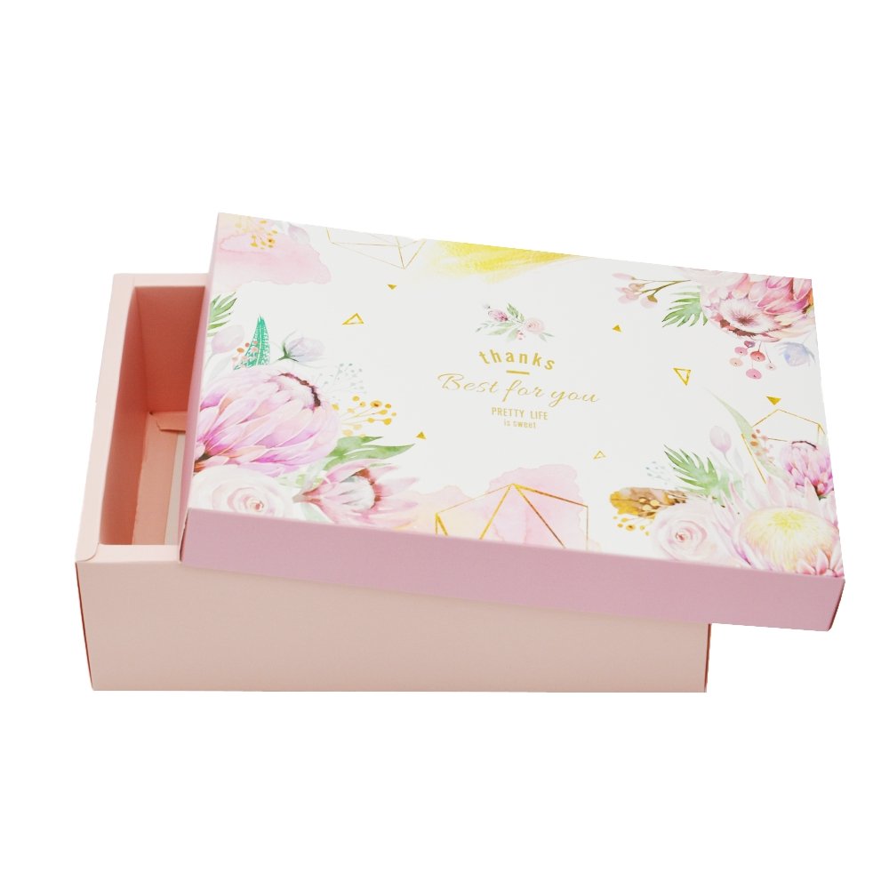 Pretty Pink Pattern Rectangle Paper Box - TEM IMPORTS™