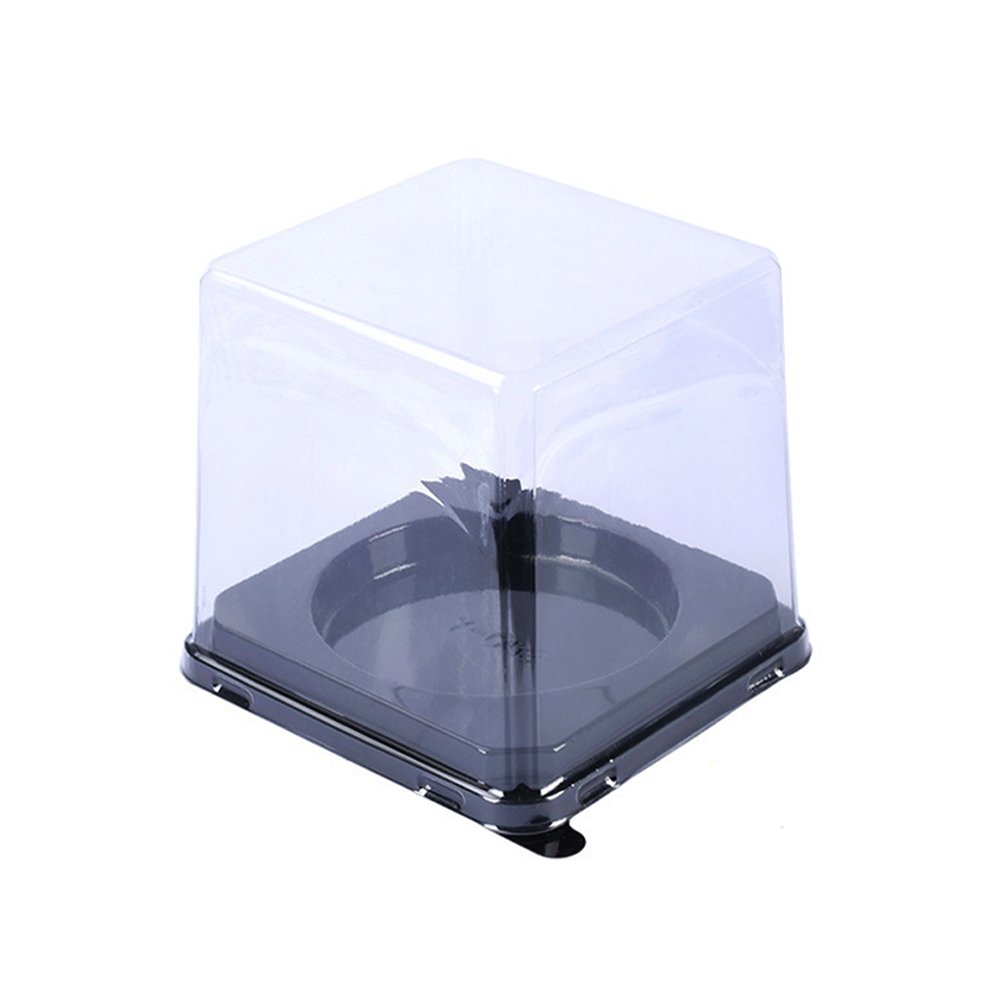 Round Internal Tall Square Container With Fork - TEM IMPORTS™