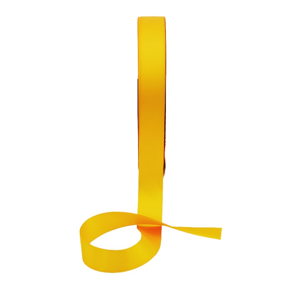 Satin Double Faced Woven Edge Ribbon-Dandelion - TEM IMPORTS™