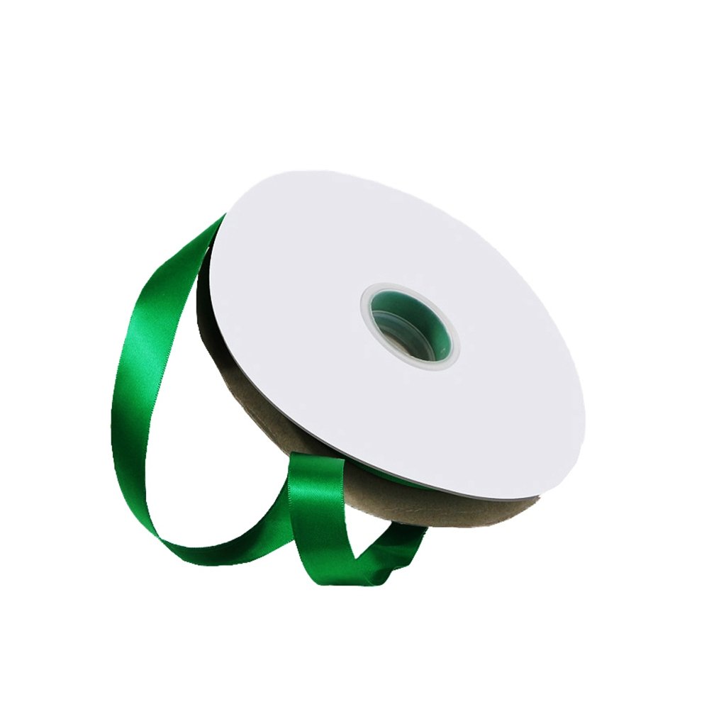 Satin Double Faced Woven Edge Ribbon-Emerald Green - TEM IMPORTS™