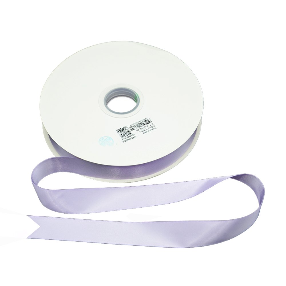 Satin Double Faced Woven Edge Ribbon-Light Orchid - TEM IMPORTS™