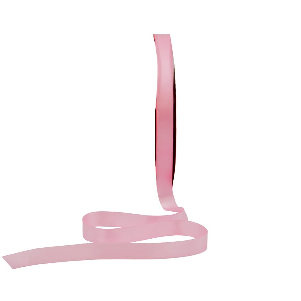 Satin Double Faced Woven Edge Ribbon-Rose Pink - TEM IMPORTS™