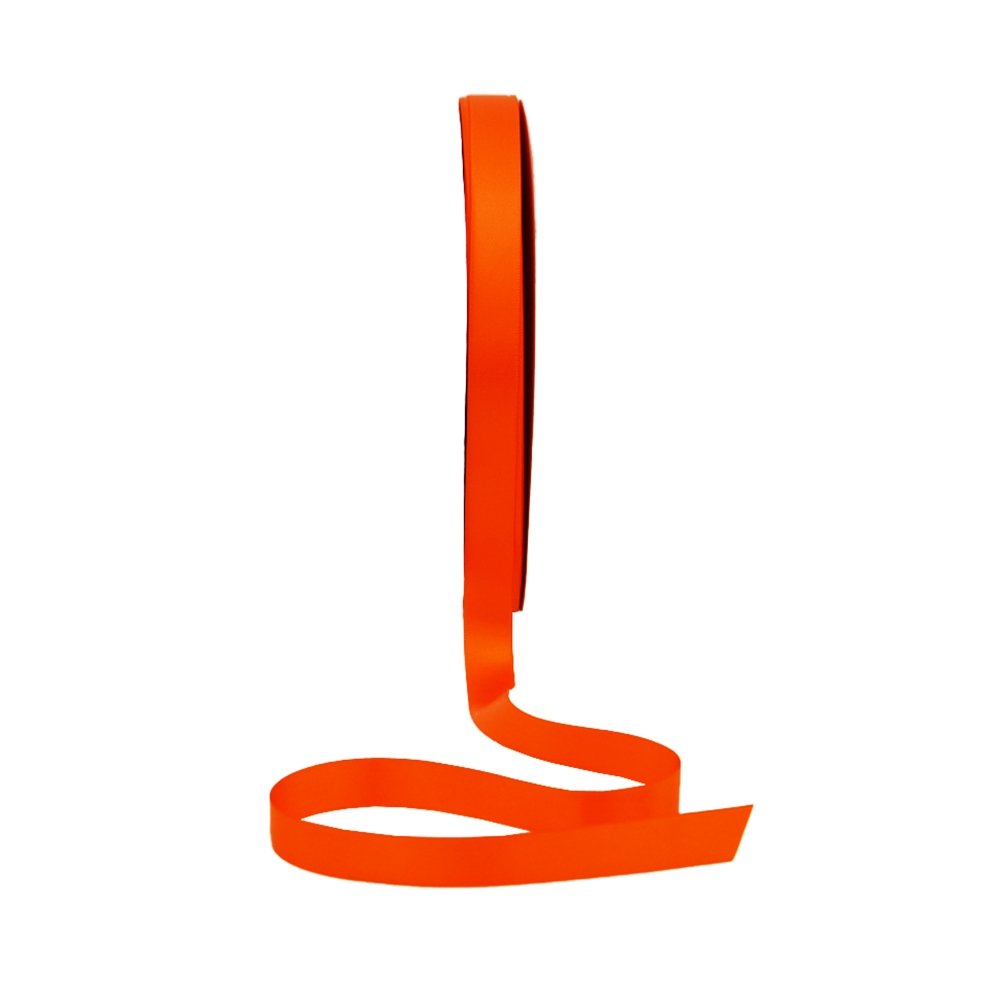 Satin Double Faced Woven Edge Ribbon-Russet Orange - TEM IMPORTS™