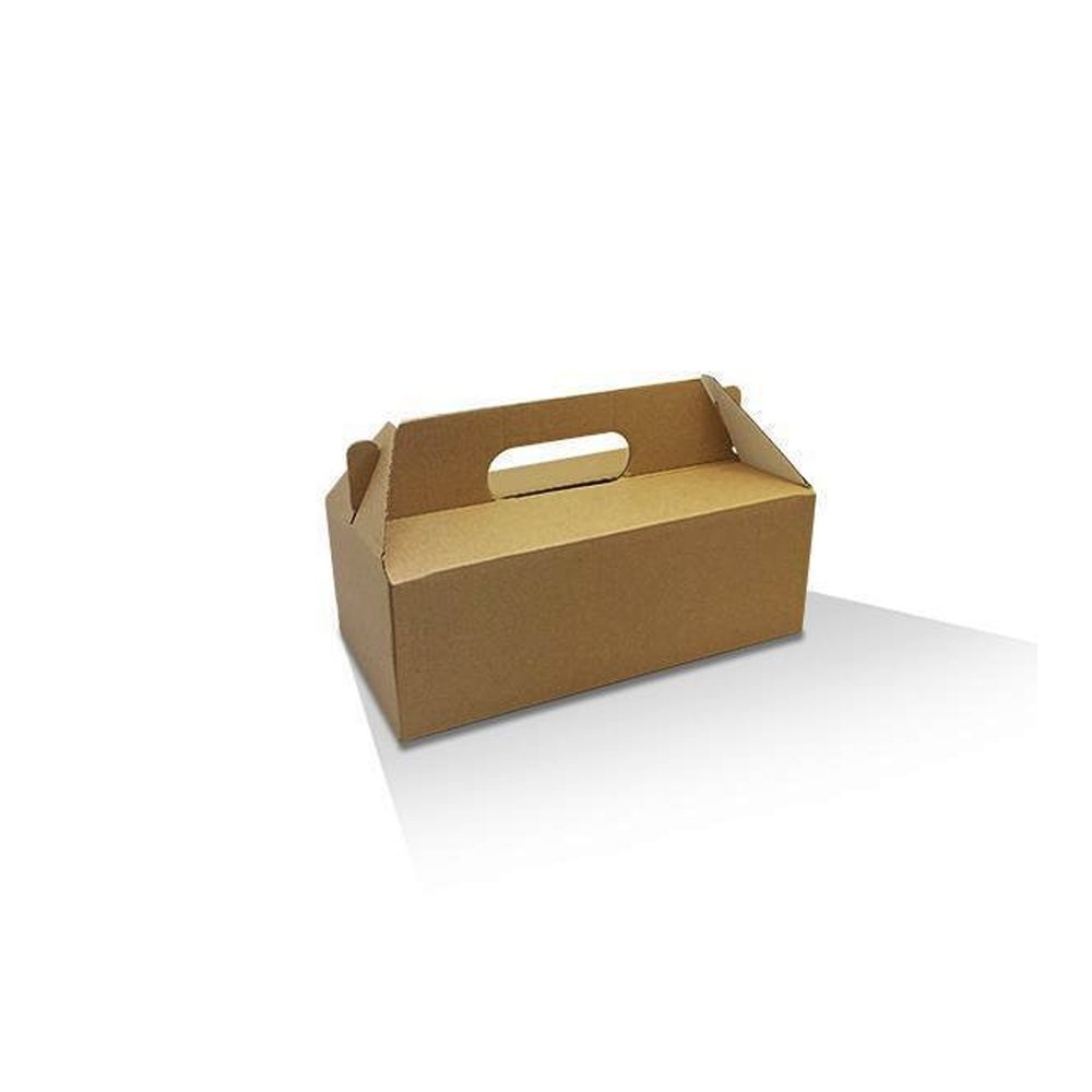Kraft catering box with handle