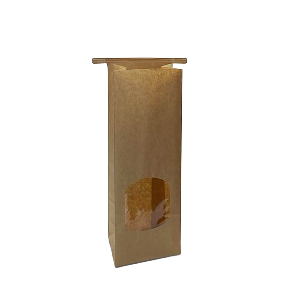 Small Tin-Tie Paper Bag With Window - TEM IMPORTS™