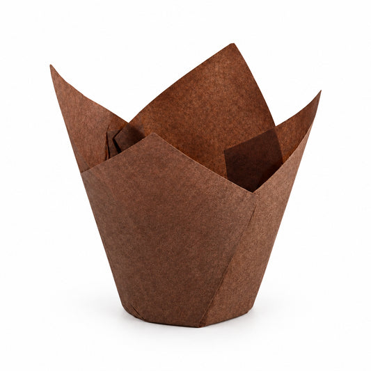 Small Brown Tulip Muffin Wrap