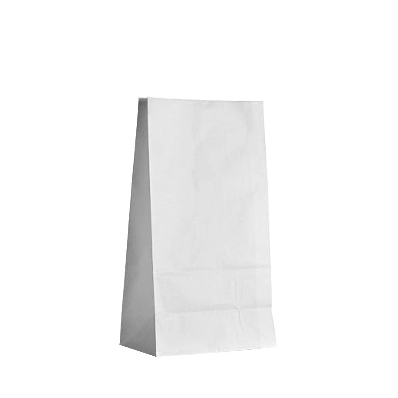 SOS#12 Blocked Bottom White Paper Bag - Pk250 - TEM IMPORTS™