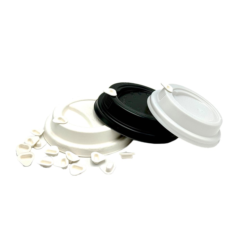 Sugarcane Coffee Cup Lid Stopper - 1000pc/Bag - TEM IMPORTS™