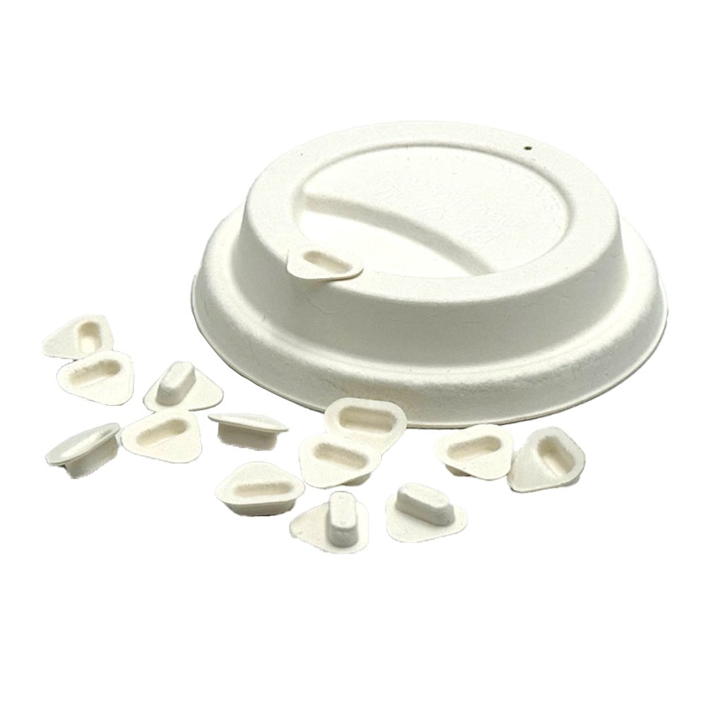 Sugarcane Coffee Cup Lid Stopper - 1000pc/Bag - TEM IMPORTS™