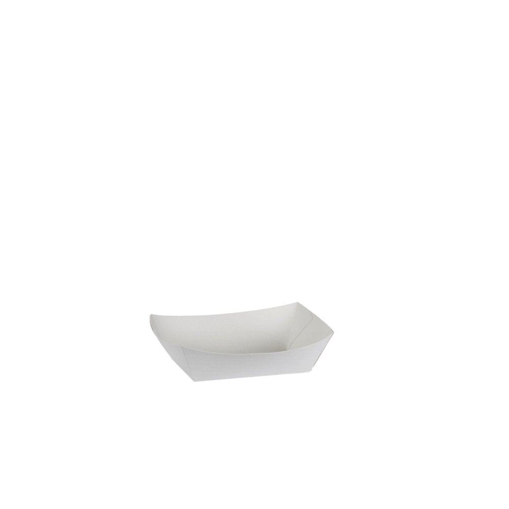 White Cardboard Ex-Small Takeaway Tray - TEM IMPORTS™