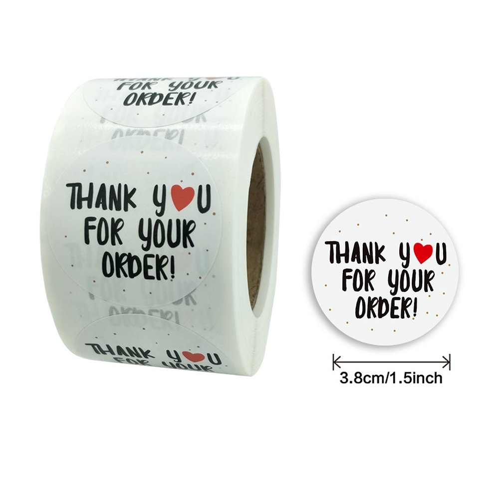 White Label Stickers Roll 'Thank You For Your Order' - TEM IMPORTS™