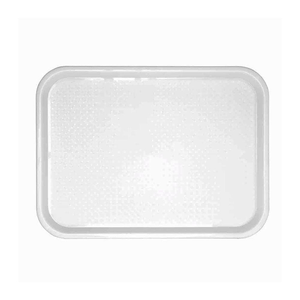 White Plastic Fast Food Tray - 400x300mm - TEM IMPORTS™