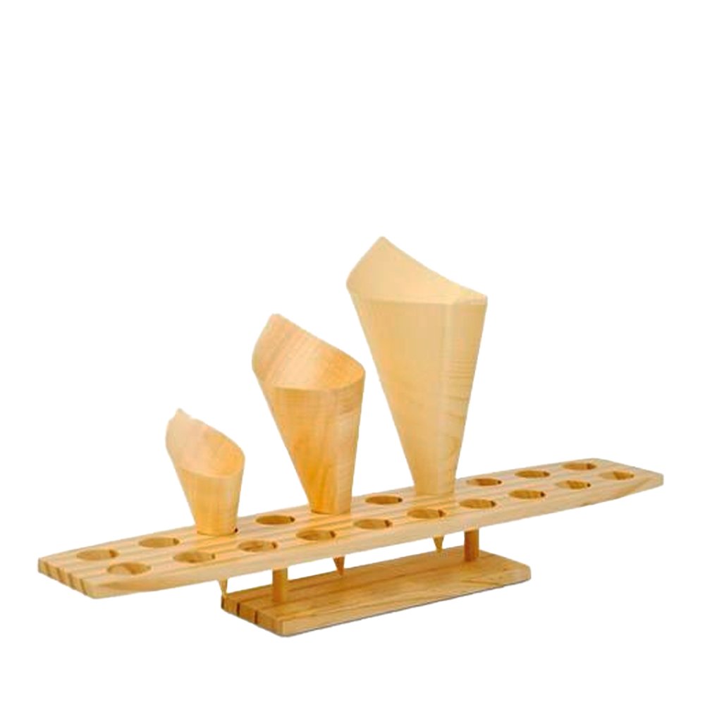 Wooden Cone Stand 20 Holes - TEM IMPORTS™
