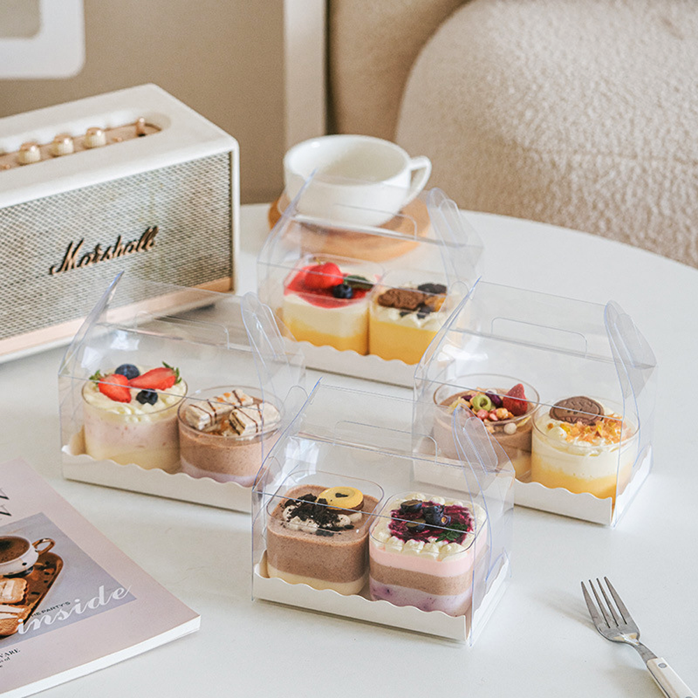 Rectangular Transparent Handle Boxes