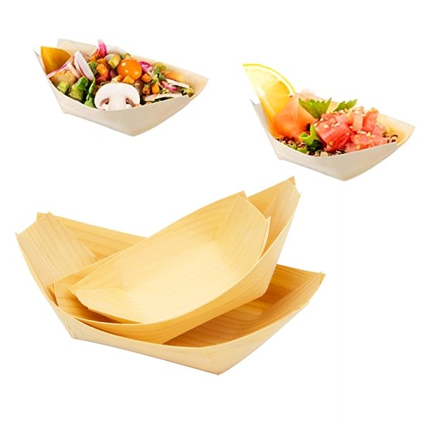 Pine Boat Serving Trays - TEM IMPORTS™