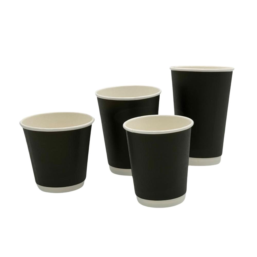 Plain Black Coffee Cups - DW