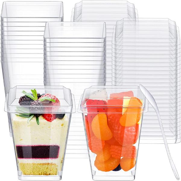 Square Dessert Containers - TEM IMPORTS™