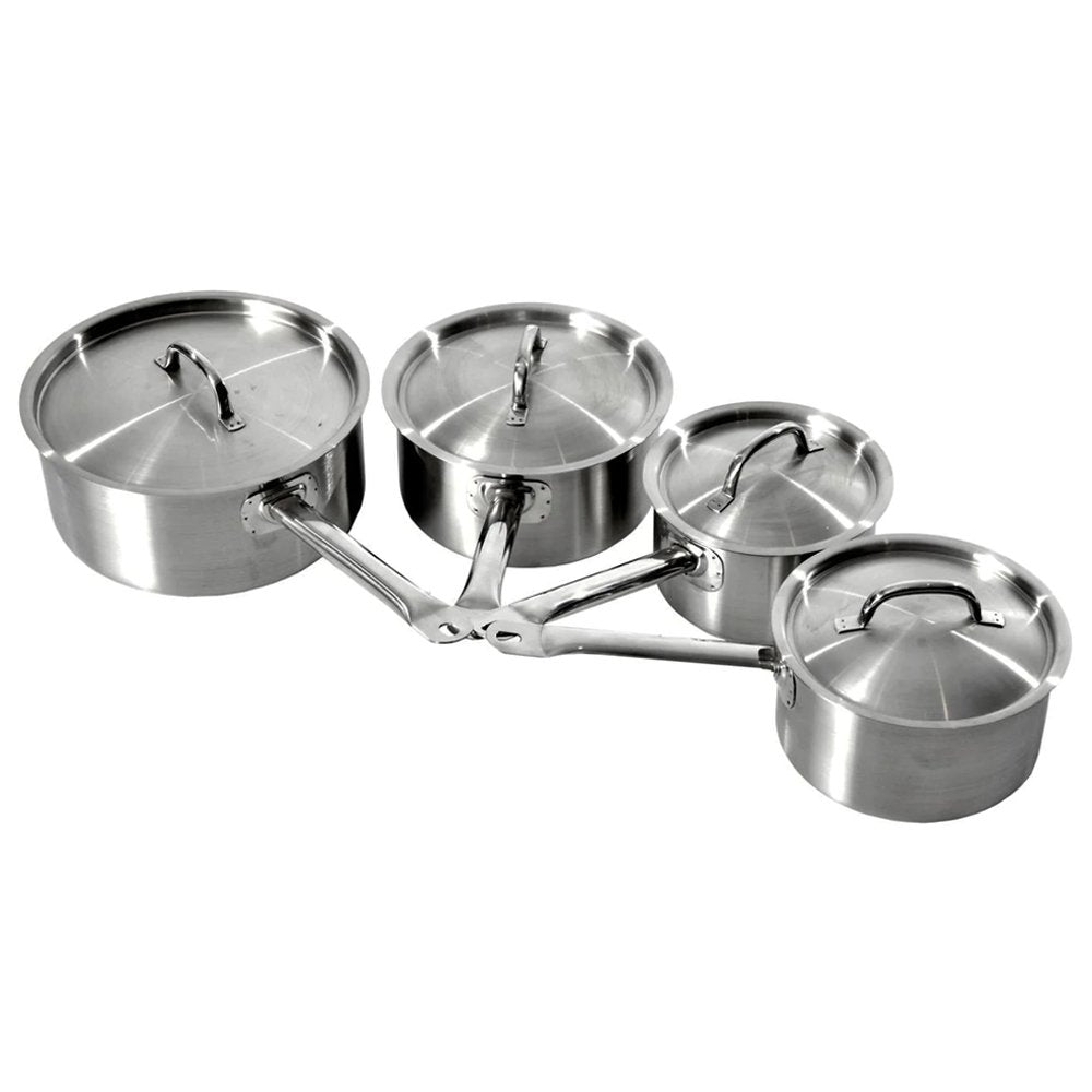 Stainless Steel Saucepan & Lid - TEM IMPORTS™