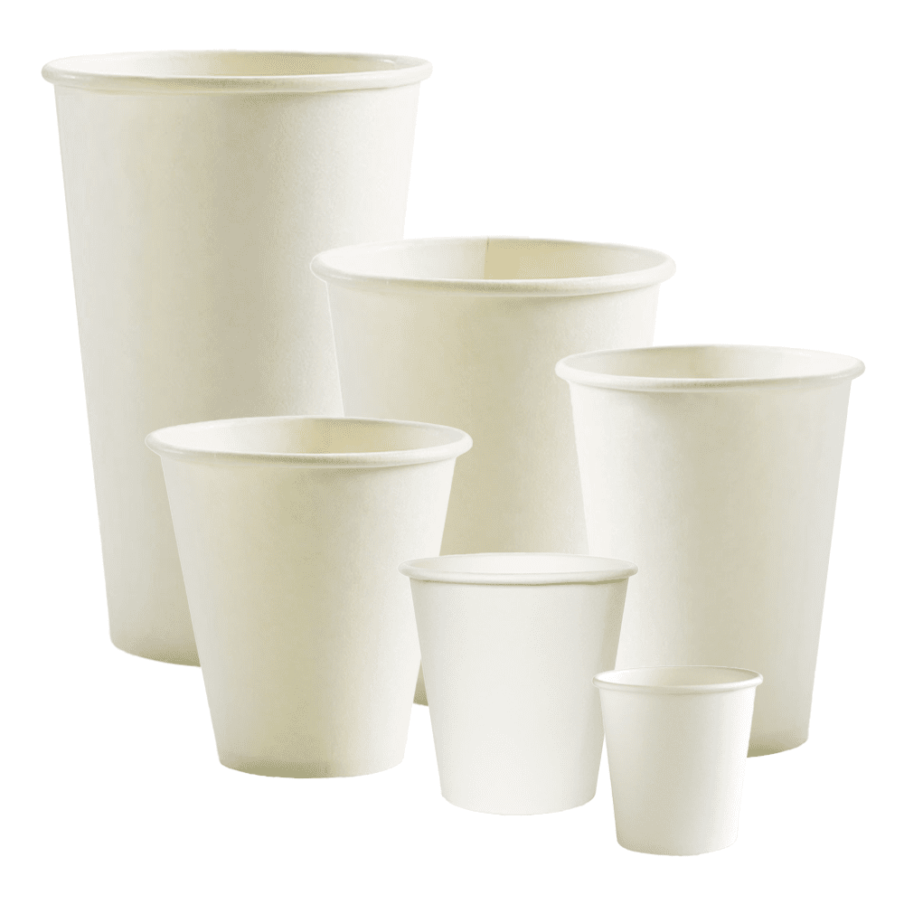White BioCups - Single Wall - TEM IMPORTS™