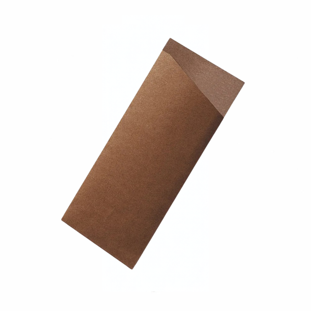 Kraft Paper Cutlery Pouch Only (Carton of 1000)