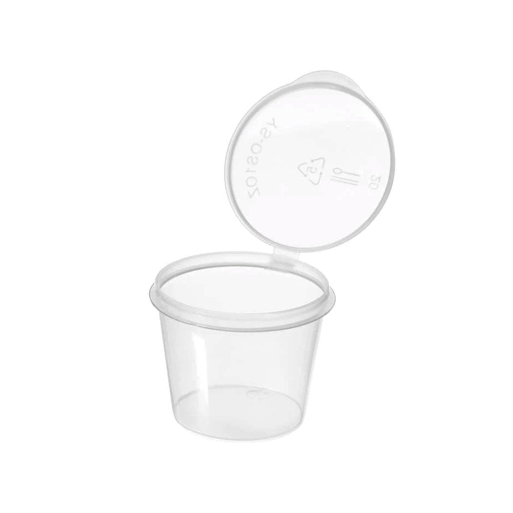 0.75oz/23mL PP Sauce Container With Hinged Lid - TEM IMPORTS™