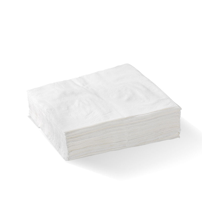 1-Ply 1/4 Fold White Lunch BioNapkin - 3000pcs/Ctn - TEM IMPORTS™