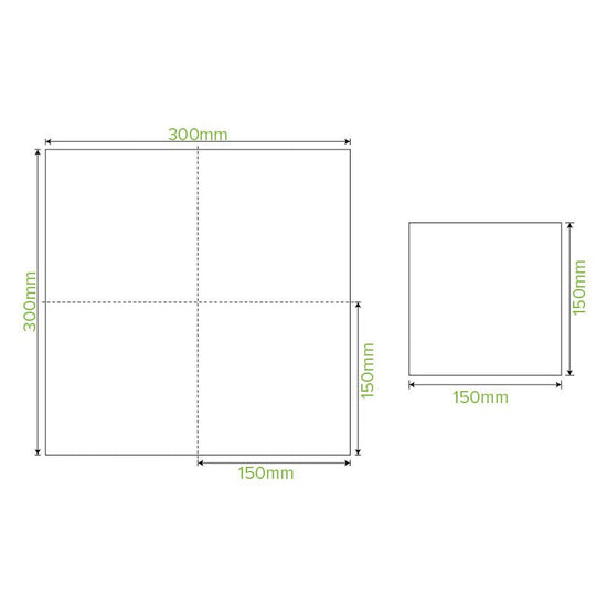 1-Ply 1/4 Fold White Lunch BioNapkin - 3000pcs/Ctn - TEM IMPORTS™