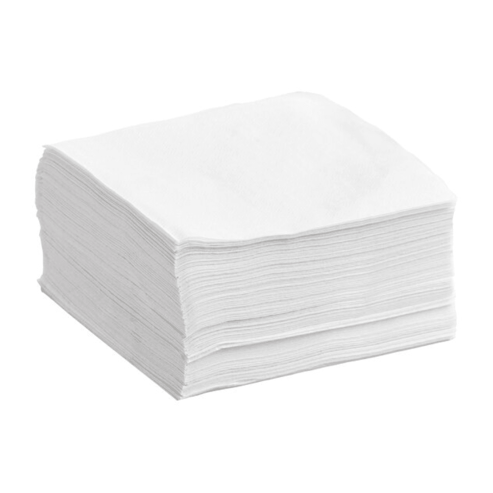1-Ply White Lunch Napkins 300 x 300mm 1/4 Fold- 3000/CTN - TEM IMPORTS™
