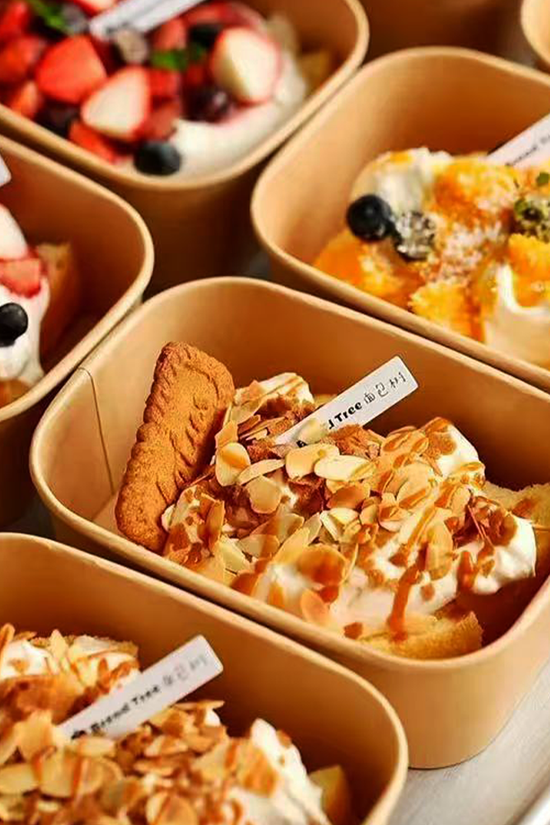 1000mL PP Coated Kraft Rectangular Container - TEM IMPORTS™
