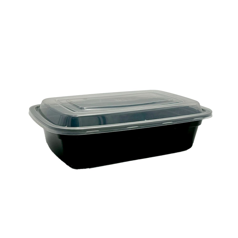 1000mL Premium Rectangular Black Container Base - TEM IMPORTS™