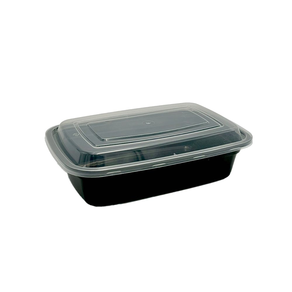 1000mL Premium Rectangular Black Container Base - TEM IMPORTS™