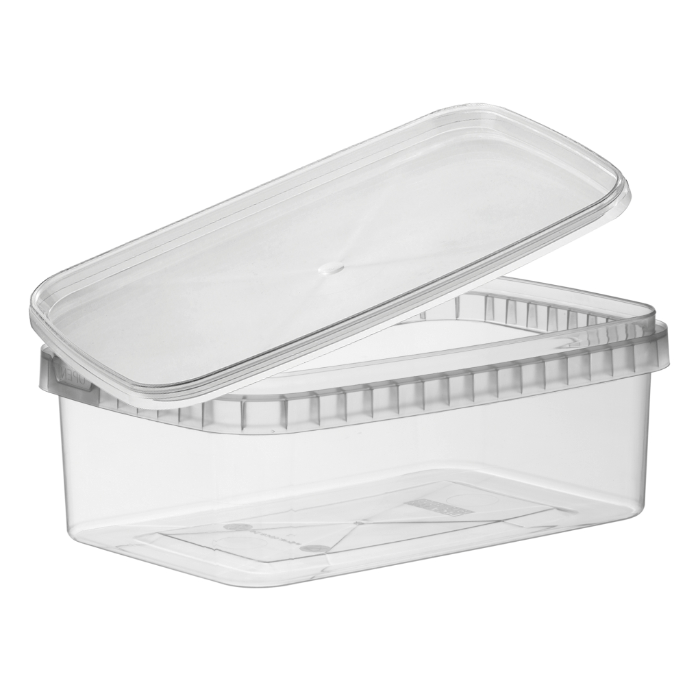 1000mL Rectangle Tamper Proof Container Combo Pack - TEM IMPORTS™