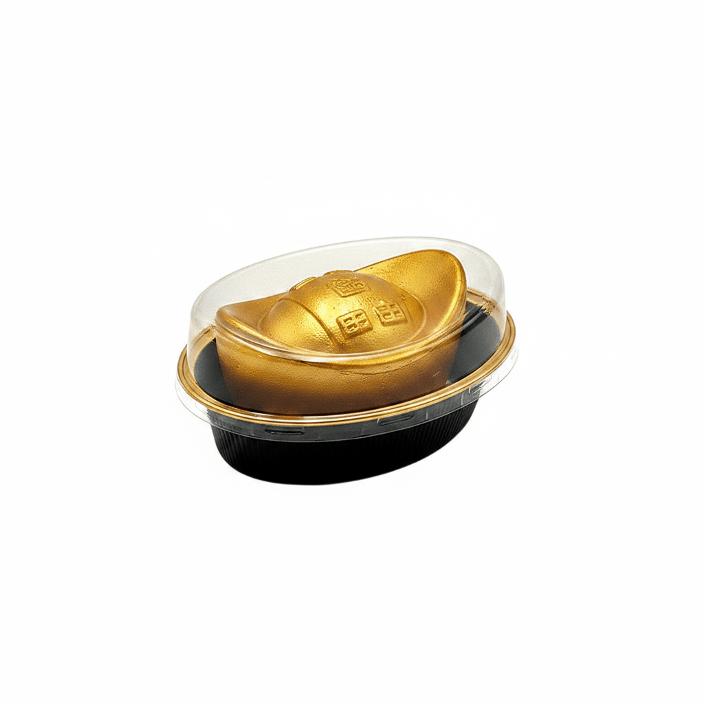 100mL Black&Gold Series Chinese Gold Nugget PET Lid - TEM IMPORTS™