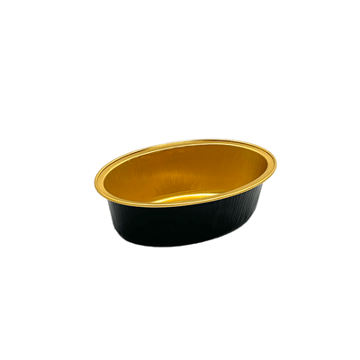 100mL Chinese Gold Nugget Shape Aluminium Foil Cake Tin - Black&Gold Series - TEM IMPORTS™