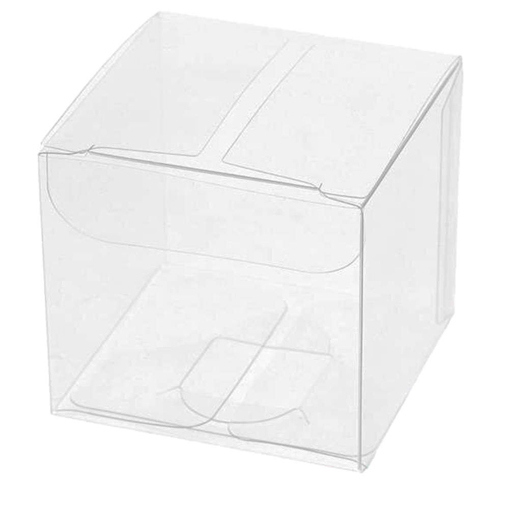 100x100mm Clear PVC Cube Box - TEM IMPORTS™