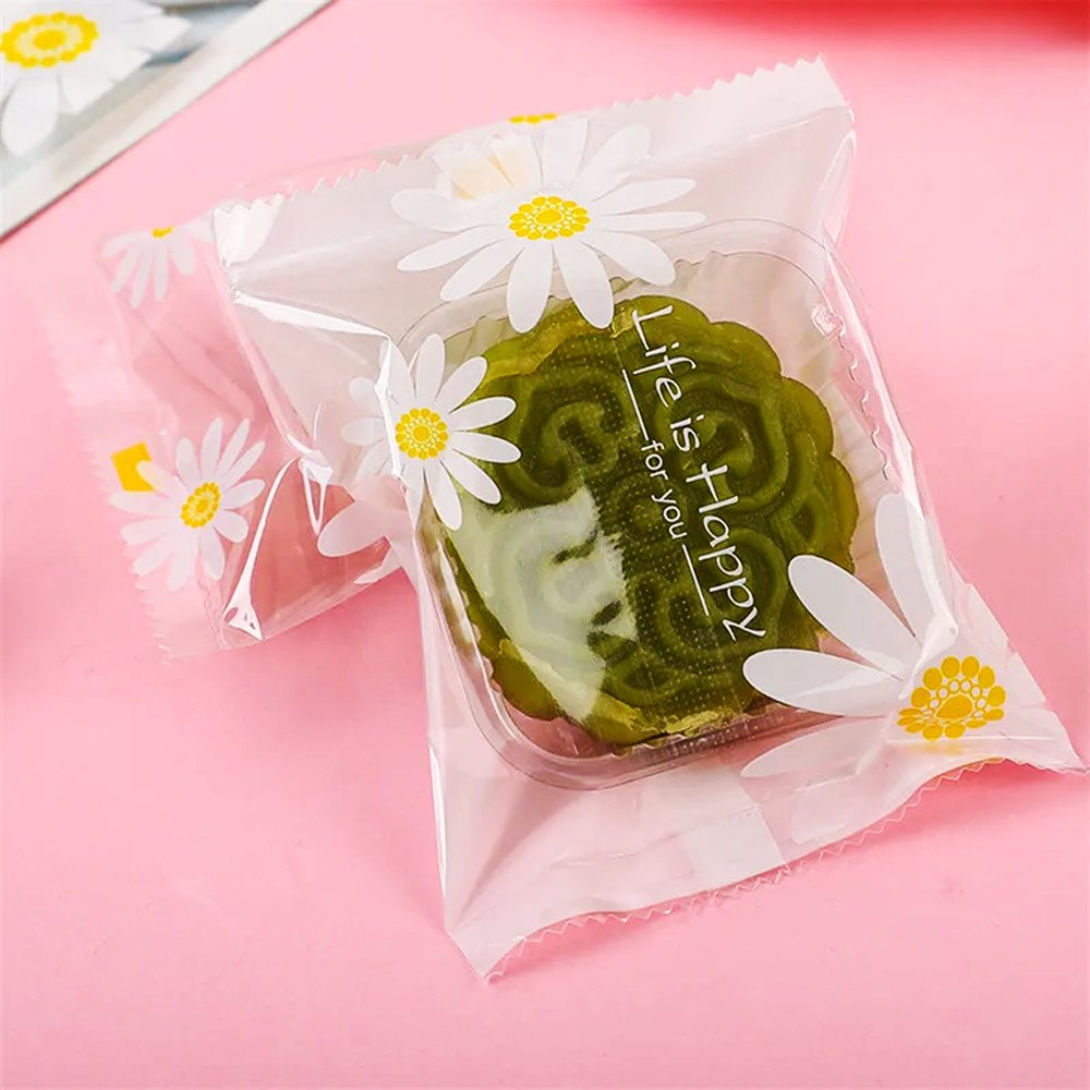 100x70mm Heat Sealable Daisy Flower Nougat Bag - TEM IMPORTS™