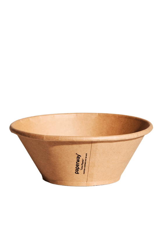 1050mL Deluxa Kraft Paper Bowl - 300/CTN - TEM IMPORTS™