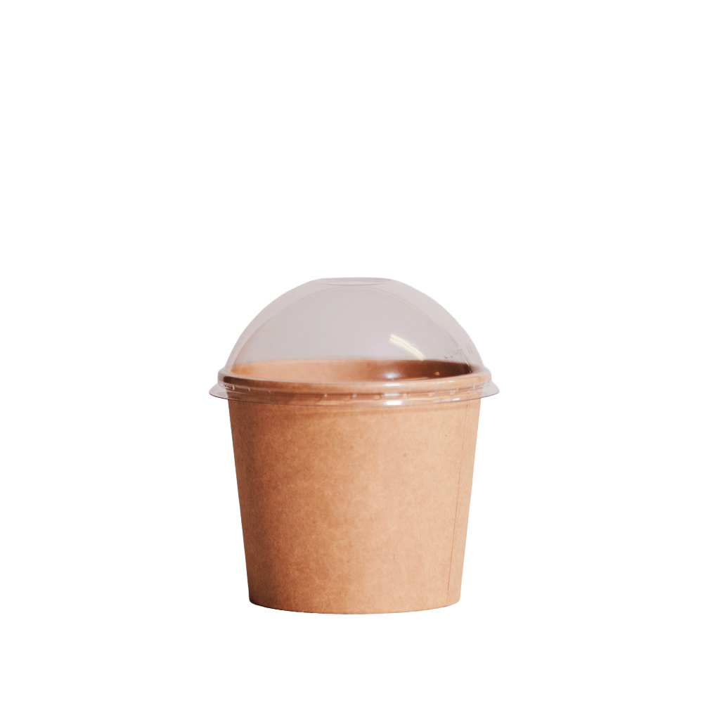 105mm Dome Lid To Suit Paperway™ Round Containers - TEM IMPORTS™